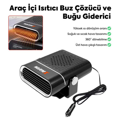 WarmX™ Araç İçi Hızlı Isıtıcı & Buğu Çözücü